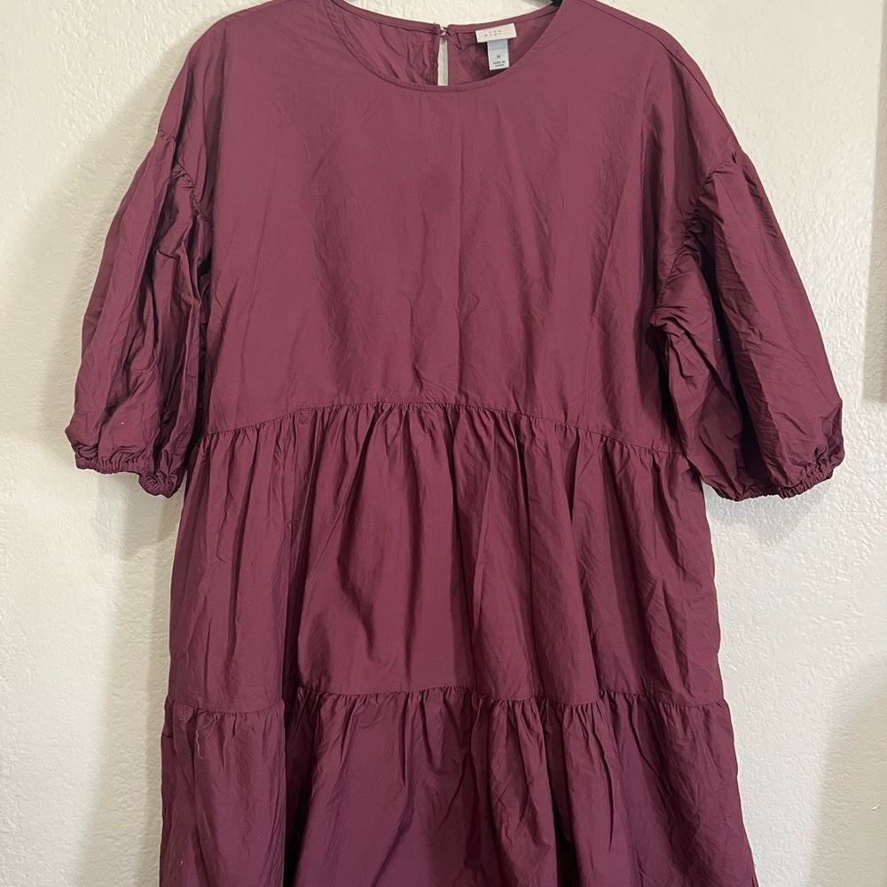 MIDI burgundy skater dress from target